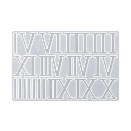 Silikonform mit römischen arabischen Ziffern, Silikon-Epoxidharz, Anhängerform für handgefertigte Ornamente, Basteln, Heimdekoration, römische Zahlen, Silikonformen von IOOOFU