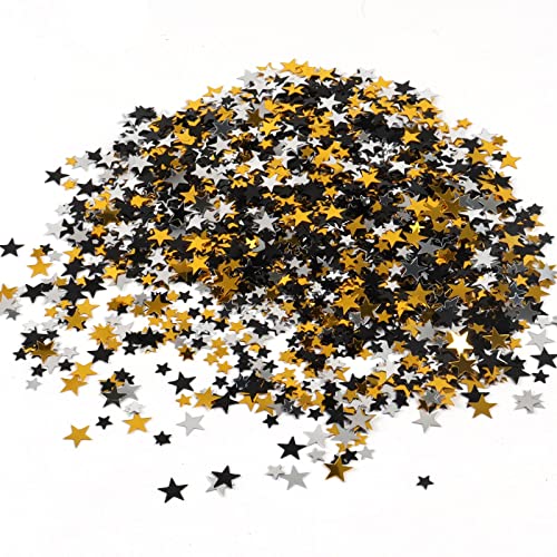 IOPJLK 4 Stück Mini Stern Pailletten Konfetti Beutel 60g, Harz Pailletten für Geburtstagsfeiern Dekoration, Nail Art, Basteln, Hochzeit Parteien (Mehrfarben) von IOPJLK