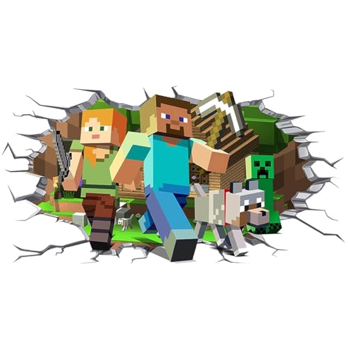 IOSCDH Mine-craft Wandaufklebeingn Wandsticker Kinderzimmer Creeper Aufkleber wasserdichte Vinyl Cartoon AufkleberDekoration Fotohintergrund Mine-craft Party Dekoration - C IOSCDH Mine-craft Wandaufklebeingn Wandsticker Kinderzimmer Creeper Aufkleber wasserdichte Vinyl Cartoon AufkleberDekoration Fotohintergrund Mine-craft Party Dekoration - C von IOSCDH