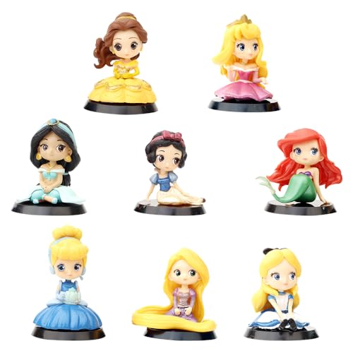 IOSCDH Princess Figures, Princess Cake Decoration Figures, Princess Mini Figuren Set Cake Decoration, Children's Party Decoration - 8pcs IOSCDH Princess Figures, Princess Cake Decoration Figures, Princess Mini Figuren Set Cake Decoration, Children's Party Decoration - 8pcs von IOSCDH