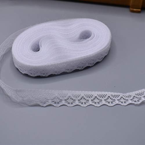 Spitzenbesatz, Spitzenband, Polyesterbesatz, Spitzenstoff, DIY, bestickt, for Zuhause, Nähen, Hochzeitskleid, Geschenkdekoration, 9,1 m(White) von IPAGSEFWE