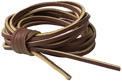 IPEA Lederband für Schuhe, Accessoires, Mode - 3 Meter Lange Quadratische Ledersenkel Schnürsenkel Premium Echtes Leder- Kreationen, Armbänder – Color Braun Choco, BSLACCIO-102 von IPEA