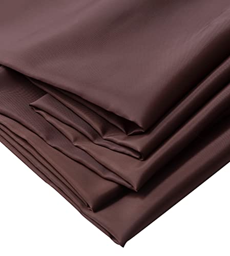 IPEA Futterstoff Stoff Braun - 200 cm x 150 cm - Made in Italy - Meterware zum Nähen, Kleidung, Futter, Jacken, Hosen, Röcke, Möbel, Kissen - Polyester Stoff zum Futter von IPEA