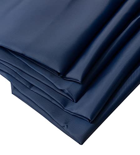 IPEA Futterstoff Stoff Marineblau - 200 cm x 150 cm - Made in Italy - Meterware zum Nähen, Kleidung, Futter, Jacken, Hosen, Röcke, Möbel, Kissen - Polyester Stoff zum Futter von IPEA