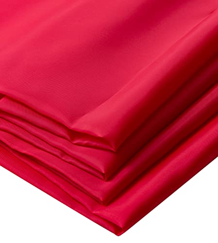 IPEA Futterstoff Stoff Rot - 200 cm x 150 cm - Made in Italy - Meterware zum Nähen, Kleidung, Futter, Jacken, Hosen, Röcke, Möbel, Kissen - Polyester Stoff zum Futter von IPEA