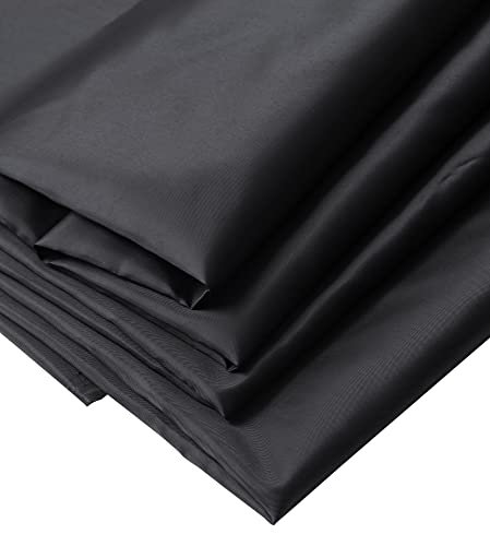 IPEA Futterstoff Stoff Schwarz - 200 cm x 150 cm - Made in Italy - Meterware zum Nähen, Kleidung, Futter, Jacken, Hosen, Röcke, Möbel, Kissen - Polyester Stoff zum Futter von IPEA