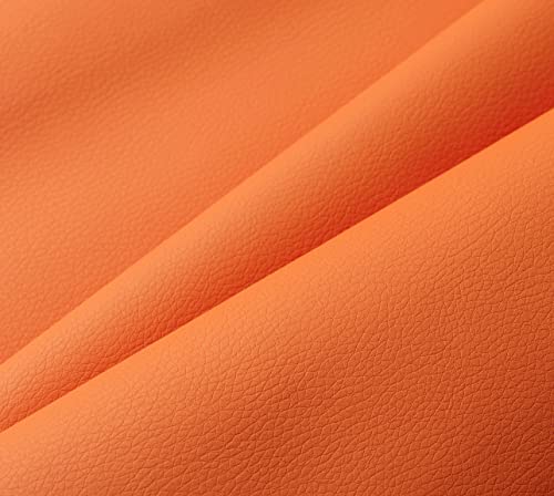 IPEA Kunstleder Orange für Dekor und Beschichtung 140 x 50 cm - Made in Italy - Kunstleder für Sofas, Stühle, Kleidung, Accessoires - Polsterstoff Bezugsstoff Lederoptik - Halben Meter von IPEA