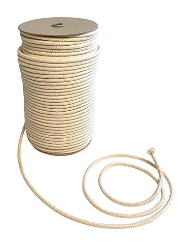 IPEA - Makramee Baumwollseil Naturfarbe - 6 mm x 100 Meter - Super Lange Rolle - Nähgarn zum Basteln, Dekorieren, Wandteppiche, Vorhänge, einfarbig IPEA - Makramee Baumwollseil Naturfarbe - 6 mm x 100 Meter - Super Lange Rolle - Nähgarn zum Basteln, Dekorieren, Wandteppiche, Vorhänge, einfarbig von IPEA