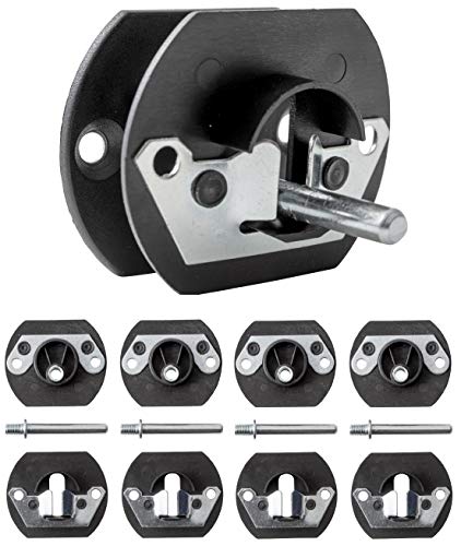 Verbindungsstück für Sofa mit Metallstecker, 4 Stück, Haken-Set, schwarz, 70 mm Verbindungsstück für Sofa mit Metallstecker, 4 Stück, Haken-Set, schwarz, 70 mm von IPEA