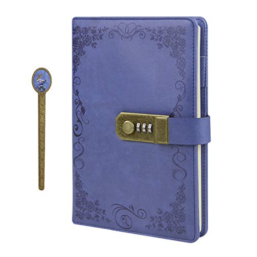 Retro Vintage Tagebuch A5 PU Leder Zahlenschloss Notizbuch Journal Notizblock Planer Organizer Kartenfächer Skizzenbuch mit Kombinationsschloss 200 Seiten Retro Vintage Tagebuch A5 PU Leder Zahlenschloss Notizbuch Journal Notizblock Planer Organizer Kartenfächer Skizzenbuch mit Kombinationsschloss 200 Seiten von IPENNY
