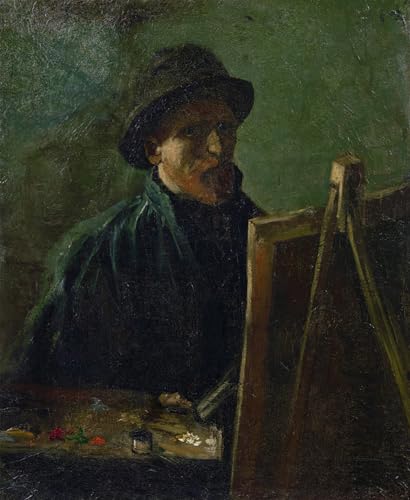 IPLUPJDY Berühmte Gemälde Gemälde Kunst Bilder Kunstdruck Leinwand Selbstporträt an der staffelei von vincent van gogh Abstrakte Leinwandbilder für Wohnzimmer-Dekor 60x90cm IPLUPJDY Berühmte Gemälde Gemälde Kunst Bilder Kunstdruck Leinwand Selbstporträt an der staffelei von vincent van gogh Abstrakte Leinwandbilder für Wohnzimmer-Dekor 60x90cm von IPLUPJDY