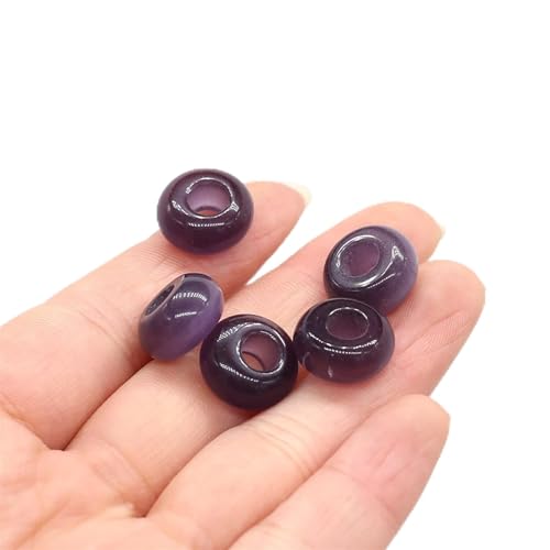IPUDIS Natürliche Kristall-Großlochperlen, Abstandshalter, DIY-Schmuck, Armband, Halskette, Anhänger, Amulett, Bastelzubehör, Großhandel, 2, 4, 6 Stück (Color : Nero, Size : 8x14mm-hole 6MM-6PCS) IPUDIS Natürliche Kristall-Großlochperlen, Abstandshalter, DIY-Schmuck, Armband, Halskette, Anhänger, Amulett, Bastelzubehör, Großhandel, 2, 4, 6 Stück (Color : Nero, Size : 8x14mm-hole 6MM-6PCS) von IPUDIS