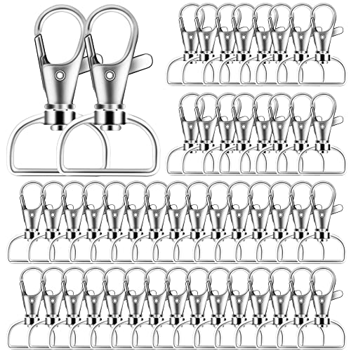 40 Stück Schlüsselanhänger-Clip-Haken, Premium-D-Ring-Clip, Schlüsselanhänger, Schlüsselanhänger, drehbarer Karabinerhaken, Clip-on-Schlüsselanhänger für Basteln und Geldbörsen-Hardware 40 Stück Schlüsselanhänger-Clip-Haken, Premium-D-Ring-Clip, Schlüsselanhänger, Schlüsselanhänger, drehbarer Karabinerhaken, Clip-on-Schlüsselanhänger für Basteln und Geldbörsen-Hardware von IPXEAD