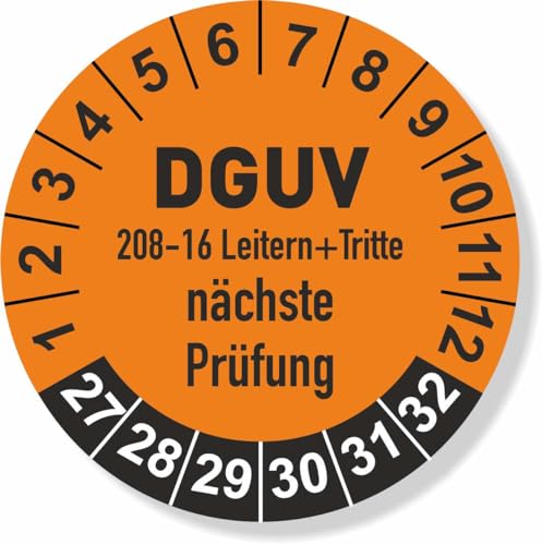 DGUV 208-16 Prüfplaketten 2027 Ø 30 mm: mehrjährig - 250 Stück - aus hochwertiger Haftfolie - Staffelpreise für Businesskunden ab 3, 6, 11 VE DGUV 208-16 Prüfplaketten 2027 Ø 30 mm: mehrjährig - 250 Stück - aus hochwertiger Haftfolie - Staffelpreise für Businesskunden ab 3, 6, 11 VE von IQM TOOLS