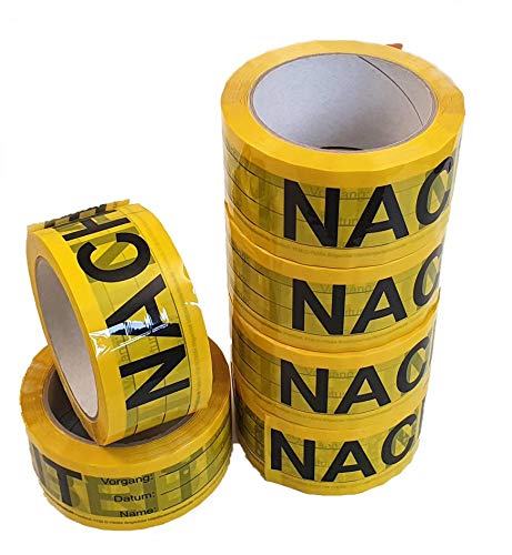 IQM TOOLS 6 Rollen QS-Klebeband NACHARBEIT: Breite 50 mm - Länge 66 m - schwarze Schrift auf gelben Grund - Staffelpreise für Businesskunden IQM TOOLS 6 Rollen QS-Klebeband NACHARBEIT: Breite 50 mm - Länge 66 m - schwarze Schrift auf gelben Grund - Staffelpreise für Businesskunden von IQM TOOLS