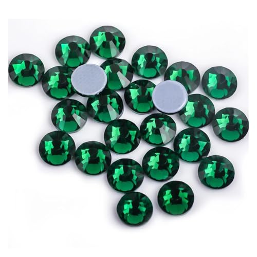 Hotfix Strasssteine Hot Fix Strasssteine ​​Flatback Kristall Hotfix Strass Glitzer Aufbügeln ​​Kleidungsstück(Emerald,SS8-1440pcs) von IRGVJIFR