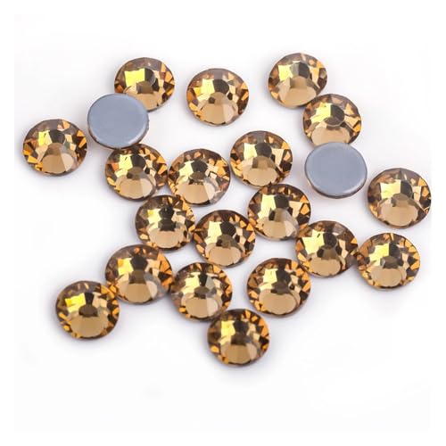 Hotfix Strasssteine Hot Fix Strasssteine ​​Flatback Kristall Hotfix Strass Glitzer Aufbügeln ​​Kleidungsstück(Lt.Colorado Topaz,SS8-1440pcs) von IRGVJIFR