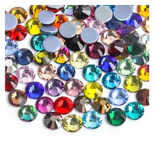 Hotfix Strasssteine Hot Fix Strasssteine ​​Flatback Kristall Hotfix Strass Glitzer Aufbügeln ​​Kleidungsstück(Mix Colors,SS20-1440pcs) von IRGVJIFR