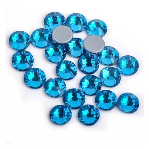 Hotfix Strasssteine Hot Fix Strasssteine ​​Flatback Kristall Hotfix Strass Glitzer Aufbügeln ​​Kleidungsstück(Peacock Blue,SS10-1440pcs) von IRGVJIFR