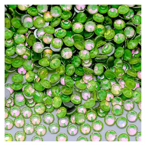 Hotfix Strasssteine Nicht-Hotfix-Strasssteine, Bling Crystal Opal-Serie, Super-Glitzerglas, flache Rückseite, Kristalle for DIY-Nagelkunst, Charm-Edelsteine(Crystal Lemon,SS20-1440PCS) von IRGVJIFR