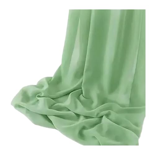 IRGVJIFR Tischrock Weißer Tischrock for Chiffon-Hochzeitstischdecke Stoff for Schatztisch Geburtstagsfeier Kuchentisch Decora(Sage Green,70X275cm) von IRGVJIFR