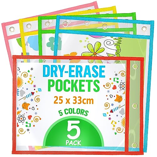 Farbige Trockentaschen, 25,4 x 33,3 cm, mehrfarbig, für Lehrerbedarf von IRICUS