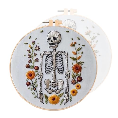IRILXGAY Halloween Stickerei, AnfäNger,Mit Motiven Wie KüRbissen, Geistern, FledermäUsen Usw, Stick-Diy-Set, Stickrahmen, Nadel und Faden, Englische Anleitung Usw IRILXGAY Halloween Stickerei, AnfäNger,Mit Motiven Wie KüRbissen, Geistern, FledermäUsen Usw, Stick-Diy-Set, Stickrahmen, Nadel und Faden, Englische Anleitung Usw von IRILXGAY