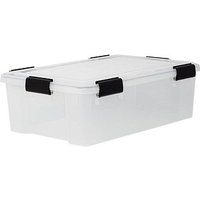 IRIS Ohyama Water Proof Aufbewahrungsbox 30,0 l transparent, schwarz 29,0 x 39,0 x 19,1 cm von IRIS Ohyama