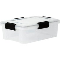 IRIS Ohyama Water Proof Aufbewahrungsbox 10,0 l transparent, schwarz 29,0 x 39,0 x 14,6 cm von IRIS Ohyama