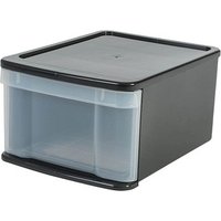 IRIS Ohyama Aufbewahrungsbox 20,0 l transparent, schwarz 32,0 x 41,0 x 21,5 cm von IRIS Ohyama
