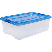 IRIS Ohyama Clear NTB Aufbewahrungsbox 30,0 l transparent, blau 39,5 x 57,5 x 20,5 cm von IRIS Ohyama