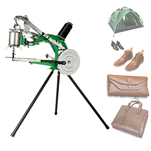 IRONWALLS Schuhmaschine, manuelle Hand Cobbler Schuh maschine, Heavy Duty Dual Baumwolle Nylon Linie Canvas Leder Nähmaschine Nähen für Taschen Zelte Tuch DIY von IRONWALLS