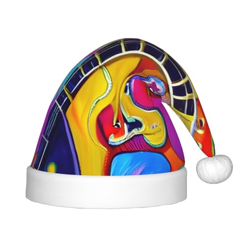 IRSHI Bunte Akustik- und Gitarren-Weihnachtsmütze für Kinder, lustige und festliche Partykleidung für Weihnachten, Neujahr und festliche Feiertagsfeiern von IRSHI