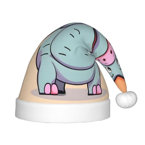 IRSHI Cartoon Nilpferde Kinder Weihnachtsmannmütze, Uni, Weihnachtsdruck Kappe für Kinder – perfekte Weihnachtsfeiertage für die Weihnachtszeit IRSHI Cartoon Nilpferde Kinder Weihnachtsmannmütze, Uni, Weihnachtsdruck Kappe für Kinder – perfekte Weihnachtsfeiertage für die Weihnachtszeit von IRSHI