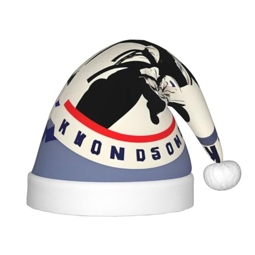 IRSHI Taekwondo-Design Kinder Weihnachtsmannmütze, Uni, Weihnachtsdruck Kappe für Kinder – perfekte Weihnachtsfeiertage für die Weihnachtszeit IRSHI Taekwondo-Design Kinder Weihnachtsmannmütze, Uni, Weihnachtsdruck Kappe für Kinder – perfekte Weihnachtsfeiertage für die Weihnachtszeit von IRSHI