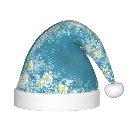 IRSHI Weihnachtsmütze mit Gänseblümchen-Motiv, für Kinder, lustige und festliche Partykleidung für Weihnachten, Neujahr und festliche Feiertagspartys von IRSHI