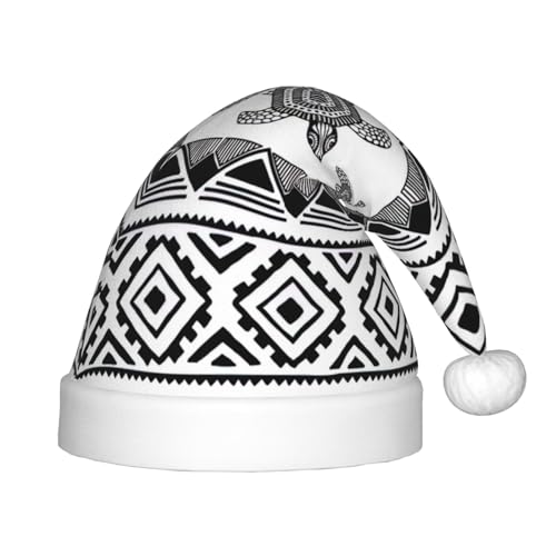 IRSHI Weihnachtsmütze mit ethnischer Schildkröte, gestreift, für Kinder, lustige und festliche Partykleidung für Weihnachten, Neujahr und festliche Feiertagsfeiern IRSHI Weihnachtsmütze mit ethnischer Schildkröte, gestreift, für Kinder, lustige und festliche Partykleidung für Weihnachten, Neujahr und festliche Feiertagsfeiern von IRSHI