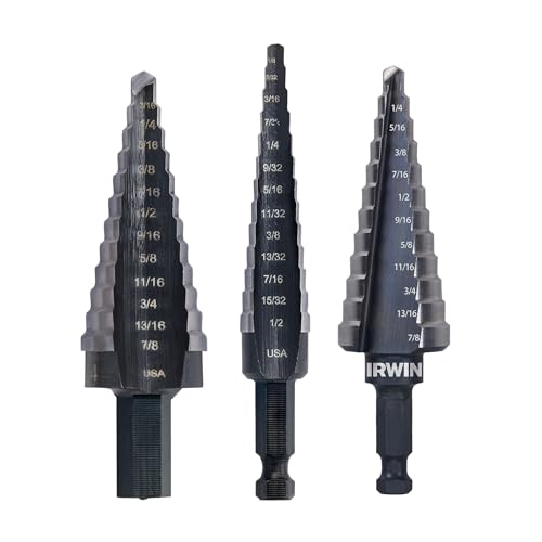 IRWIN Irw Unibit IWAS15504DF, 3-teiliges Set #1, #4, #4Df von IRWIN