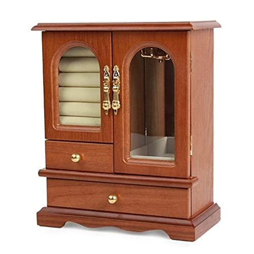 Schmuckbox Schmuckkästchen Schmuckschatulle Holz-Schmuckkästchen Vintage-Schmuckkästchen Multifunktions-Schmuckkästchen Mit 2 Schubladen Und 360 ° Drehbarem Haken Schmuckkasten Schmuckkoffer ( Color : Schmuckbox Schmuckkästchen Schmuckschatulle Holz-Schmuckkästchen Vintage-Schmuckkästchen Multifunktions-Schmuckkästchen Mit 2 Schubladen Und 360 ° Drehbarem Haken Schmuckkasten Schmuckkoffer ( Color : von IRYZE