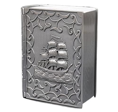 Schmuckbox Schmuckkästchen Schmuckschatulle Vintage-Schmuckkästchen Buchform Schmuckkästchen Behälter Silber Metall Antik Für Ring Ohrringe Halskette Aufbewahrung Organizer Schmuckkasten Schmuckkoffer Schmuckbox Schmuckkästchen Schmuckschatulle Vintage-Schmuckkästchen Buchform Schmuckkästchen Behälter Silber Metall Antik Für Ring Ohrringe Halskette Aufbewahrung Organizer Schmuckkasten Schmuckkoffer von IRYZE