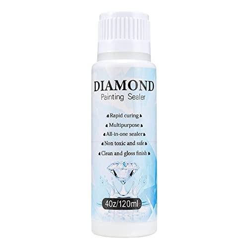 Diamond Painting Versiegelung 120ml,Versiegelung für Diamantmalerei,Schnell Trocknender Diamantkleber mit Schwammkopf,DIY Diamond Painting Zubehör,Diamond Art Glue für 5D Diamond Painting und Puzzle Diamond Painting Versiegelung 120ml,Versiegelung für Diamantmalerei,Schnell Trocknender Diamantkleber mit Schwammkopf,DIY Diamond Painting Zubehör,Diamond Art Glue für 5D Diamond Painting und Puzzle von ISAKEN