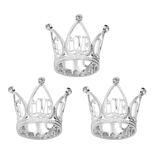 ISAKEN 3 Stücke Tortendeko Geburtstag, Crown Cake Topper Mini Krone Dekoration mit Strass, Wiederverwendbare Kuchen Krone Deko Cake Topper für Kinder Mädchen Frauen Dame ISAKEN 3 Stücke Tortendeko Geburtstag, Crown Cake Topper Mini Krone Dekoration mit Strass, Wiederverwendbare Kuchen Krone Deko Cake Topper für Kinder Mädchen Frauen Dame von ISAKEN