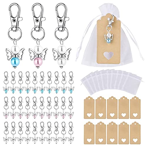 ISAKEN 30 Stück Schutzengel Anhänger, Schutzengel Schlüsselanhänger Gastgeschenke Kreativer Herz Engel Anhänger mit Hochzeit Organza Beutel und Kraft-Tags Set Für Geburtstag Hochzeit Party ISAKEN 30 Stück Schutzengel Anhänger, Schutzengel Schlüsselanhänger Gastgeschenke Kreativer Herz Engel Anhänger mit Hochzeit Organza Beutel und Kraft-Tags Set Für Geburtstag Hochzeit Party von ISAKEN