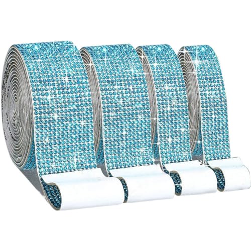 ISAKEN 4 Rollen Strass Band Glitzer Selbstklebendes Kristall Strass Diamant Band Funkelnde DIY Dekoration Strass Streifen Aufkleber Strass Rolle DIY für Dekoration, Geschenk, Telefon, Hochzeit ISAKEN 4 Rollen Strass Band Glitzer Selbstklebendes Kristall Strass Diamant Band Funkelnde DIY Dekoration Strass Streifen Aufkleber Strass Rolle DIY für Dekoration, Geschenk, Telefon, Hochzeit von ISAKEN