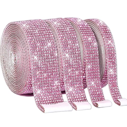 ISAKEN 4 Rollen Strass Band Glitzer Selbstklebendes Kristall Strass Diamant Band Funkelnde DIY Dekoration Strass Streifen Aufkleber Strass Rolle DIY für Dekoration, Geschenk, Telefon, Hochzeit ISAKEN 4 Rollen Strass Band Glitzer Selbstklebendes Kristall Strass Diamant Band Funkelnde DIY Dekoration Strass Streifen Aufkleber Strass Rolle DIY für Dekoration, Geschenk, Telefon, Hochzeit von ISAKEN
