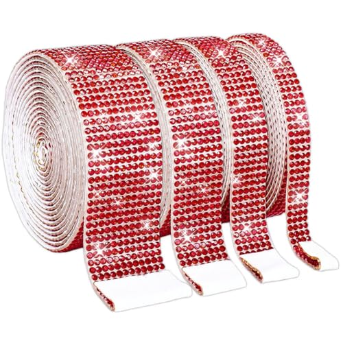 ISAKEN 4 Rollen Strass Band Glitzer Selbstklebendes Kristall Strass Diamant Band Funkelnde DIY Dekoration Strass Streifen Aufkleber Strass Rolle DIY für Dekoration, Geschenk, Telefon, Hochzeit ISAKEN 4 Rollen Strass Band Glitzer Selbstklebendes Kristall Strass Diamant Band Funkelnde DIY Dekoration Strass Streifen Aufkleber Strass Rolle DIY für Dekoration, Geschenk, Telefon, Hochzeit von ISAKEN