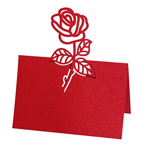 ISAKEN 50 Stück Tischkarten Hochzeite Platzkarten Blanko Namenskarten 3D Rose Blume Namenskärtchen Namensschild Sitzkarte Tischkärtchen für Hochzeiten Feste Bankette oder Partys ISAKEN 50 Stück Tischkarten Hochzeite Platzkarten Blanko Namenskarten 3D Rose Blume Namenskärtchen Namensschild Sitzkarte Tischkärtchen für Hochzeiten Feste Bankette oder Partys von ISAKEN