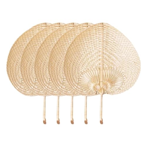 ISAKEN Natürliche Handfächer, Saunafächer aus natürlichem Bambus, Herzförmiger handgewebter Fächer, Chinesischen Retro Stil DIY Herzförmiger Bambus-Fächer für Sommer, Strand, Party, Hochzeit ISAKEN Natürliche Handfächer, Saunafächer aus natürlichem Bambus, Herzförmiger handgewebter Fächer, Chinesischen Retro Stil DIY Herzförmiger Bambus-Fächer für Sommer, Strand, Party, Hochzeit von ISAKEN