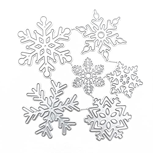 ISAKEN Weihnachten Stanzschablone Metall Schneiden Stanzformen Schneeflocken Glocke Stanzschablonen Metall Schneiden Stanzformen Prägeschablonen Stanzformen für DIY Album, Scrapbooking, Karten von ISAKEN