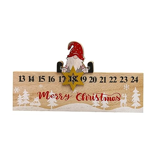 ISAKEN Weihnachtskalender aus Holz, 2023 Adventskalender Countdown Kalender Ornamenten Baumschmuck Weihnachtsdeko Für Festliche Home Christmas Party Kinder Geschenk ISAKEN Weihnachtskalender aus Holz, 2023 Adventskalender Countdown Kalender Ornamenten Baumschmuck Weihnachtsdeko Für Festliche Home Christmas Party Kinder Geschenk von ISAKEN